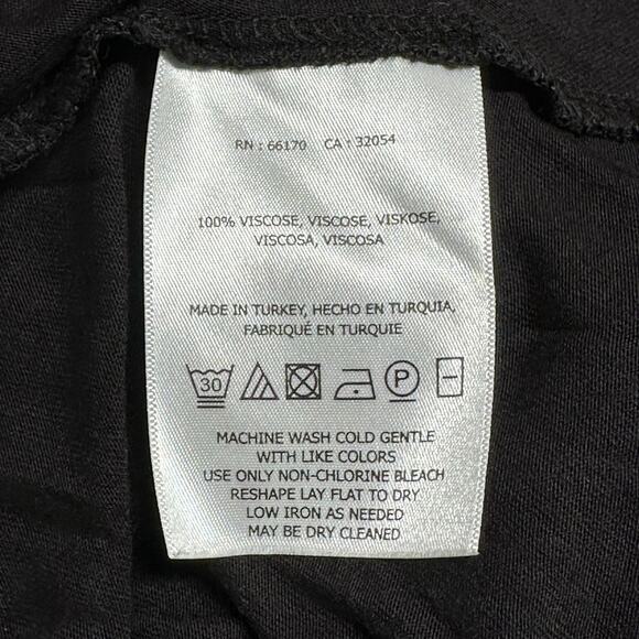 Vanessa Virginia Anthropologie Top Womens Small Black Bella Ruffled Scoop Neck - Picture 7 of 8